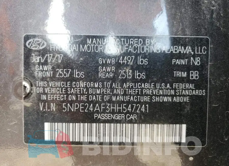 5NPE24AF3HH547241 Photo# 12