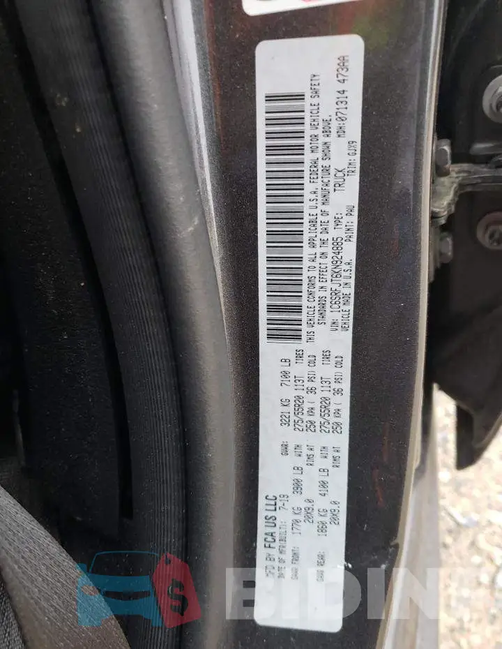 1C6SRFJT6KN924885 Photo# 13