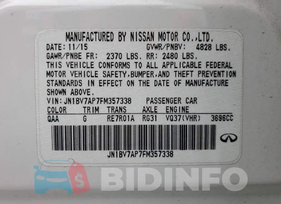 JN1BV7AP7FM357338 Photo# 12