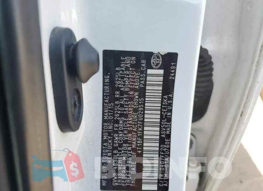 4T1BF1FK7FU029515 Photo# 12