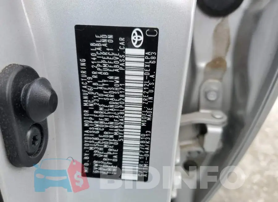 5YFEPRAE8LP028171 Photo# 12