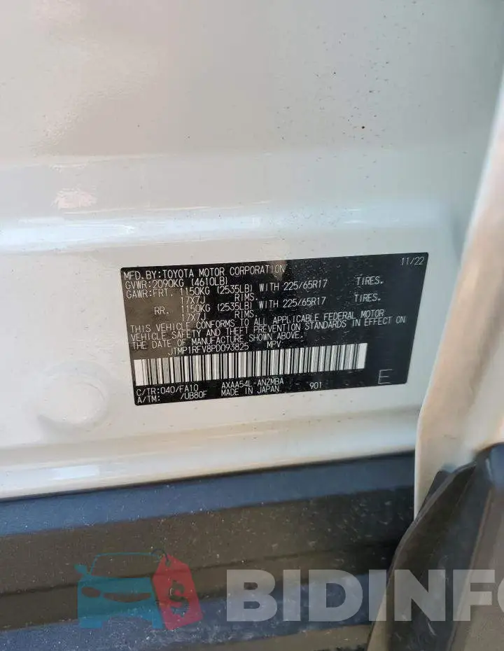 JTMP1RFV8PD093825 Photo# 13