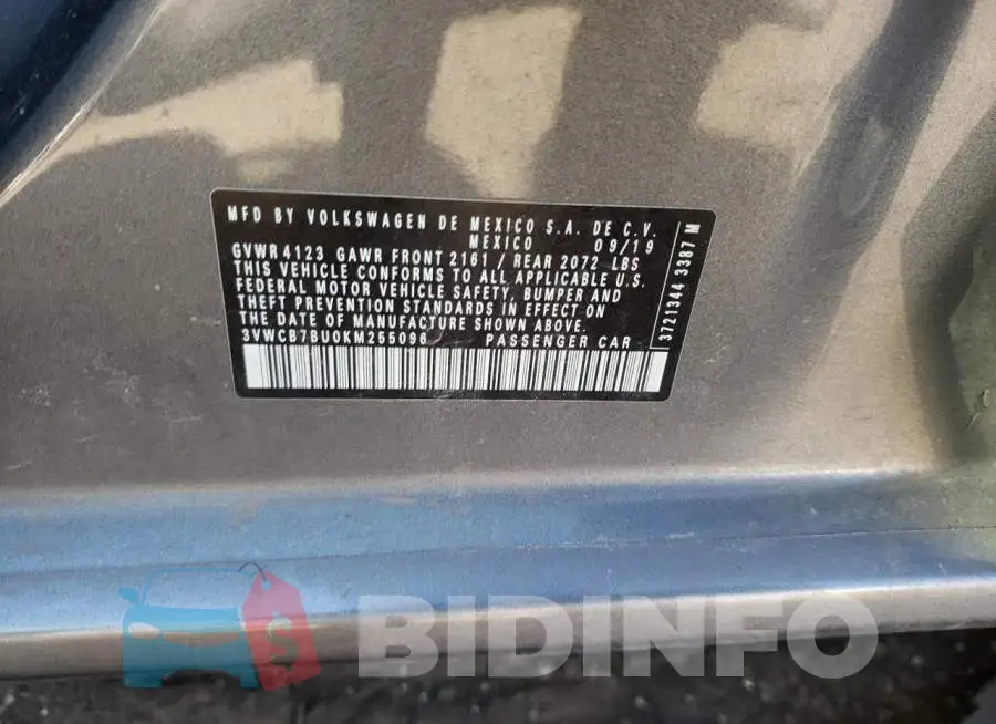 3VWCB7BU0KM255096 Photo# 12