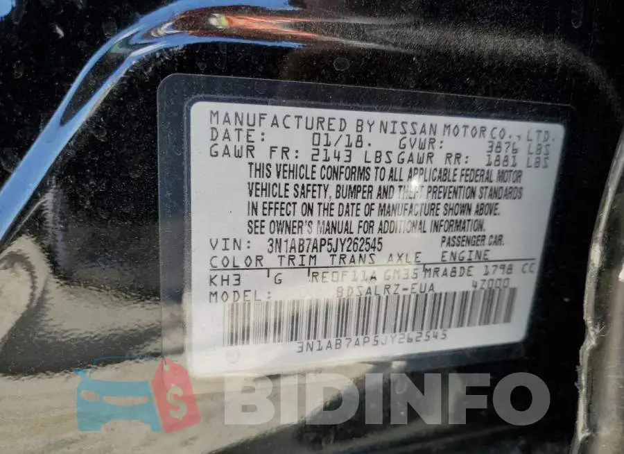 3N1AB7AP5JY262545 Photo# 13