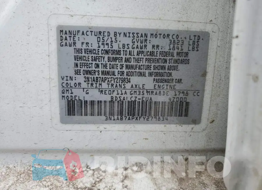 3N1AB7APXFY279834 Photo# 12