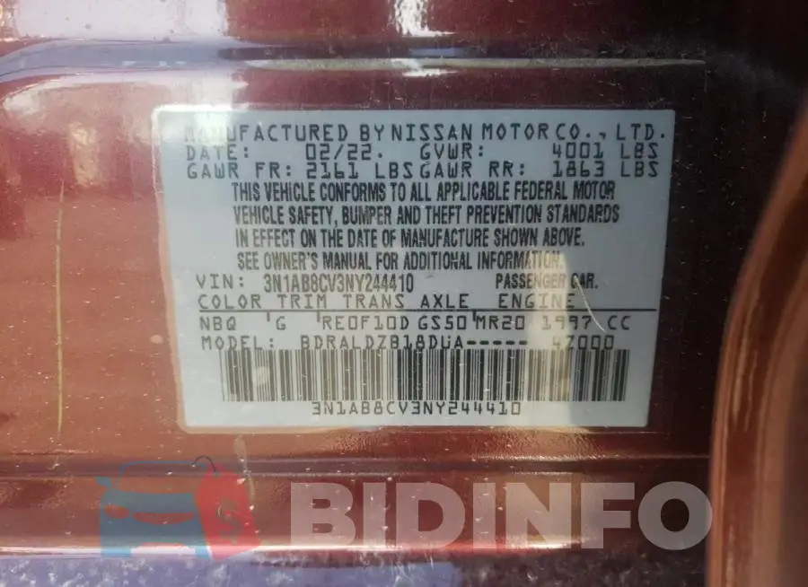 3N1AB8CV3NY244410 Photo# 12