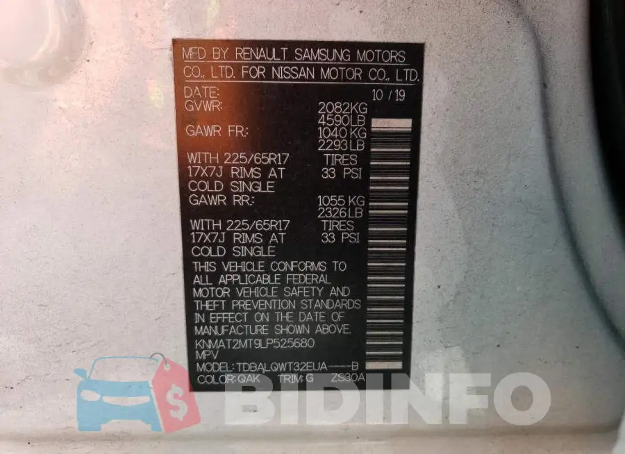 KNMAT2MT9LP525680 Photo# 13