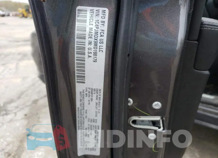 1C4PJMDX9MD198179 Photo# 13
