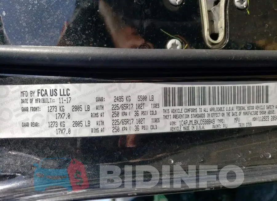 1C4PJMLBXJD598849 Photo# 13