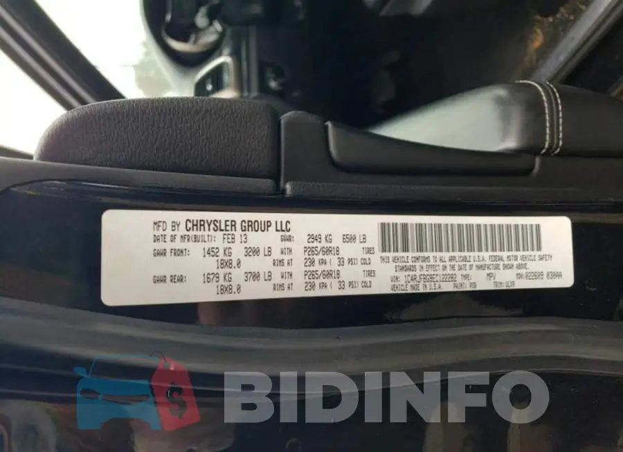 1C4RJFBG9EC122282 Photo# 13