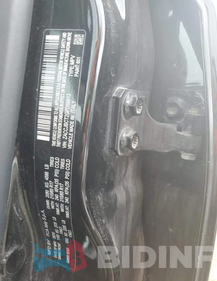 ZACCJBCT2GPD69913 Photo# 13