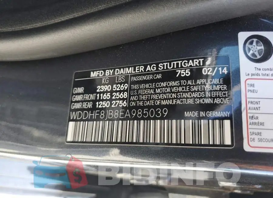 WDDHF8JB8EA985039 Photo# 12