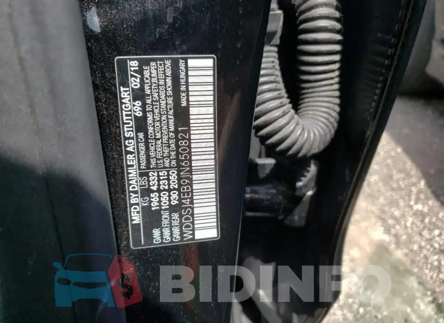 WDDSJ4EB9JN650821 Photo# 13