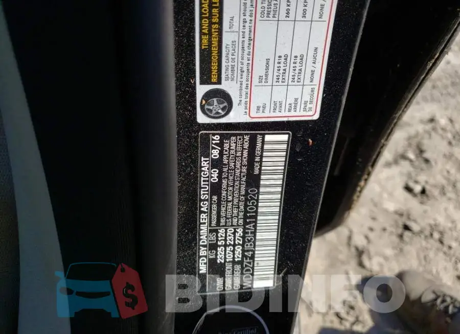WDDZF4JB3HA110520 Photo# 12