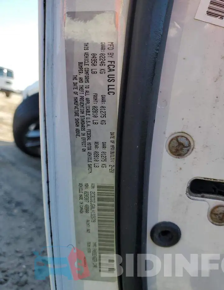 2C3CDZJG0LH132679 Photo# 12