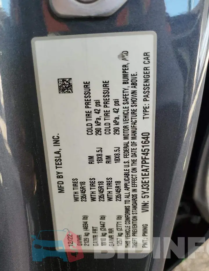 5YJ3E1EA7PF451640 Photo# 13