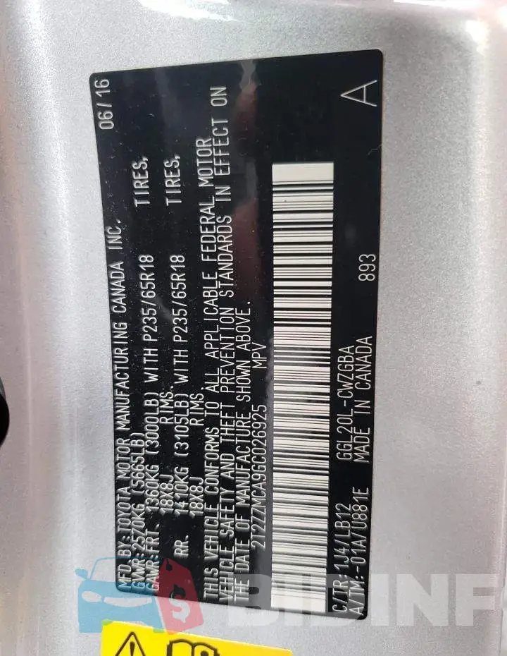 2T2ZZMCA9GC026925 Photo# 14