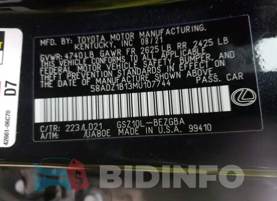 58ADZ1B13MU107744 Photo# 13