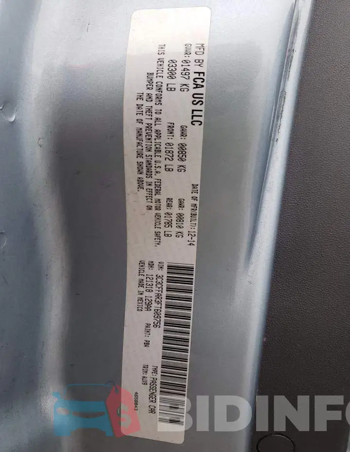 3C3CFFAR3FT609756 Photo# 12