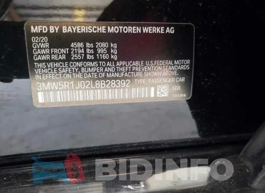 3MW5R1J02L8B28392 Photo# 12