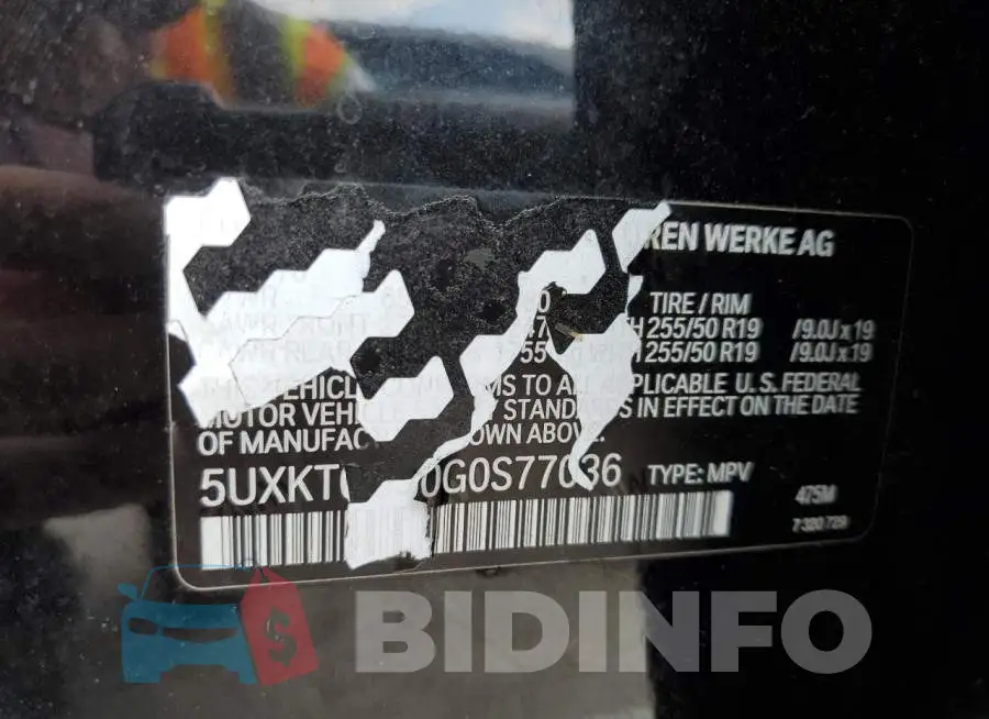 5UXKT0C50G0S77036 Photo# 13