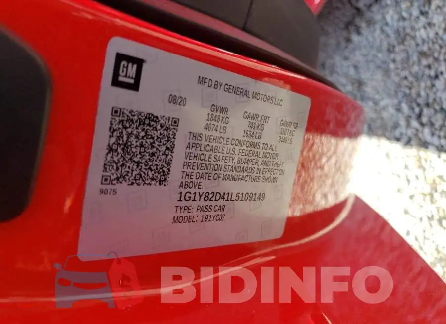 1G1Y82D41L5109149 Photo# 12