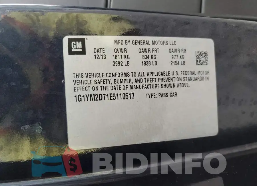 1G1YM2D71E5110617 Photo# 12