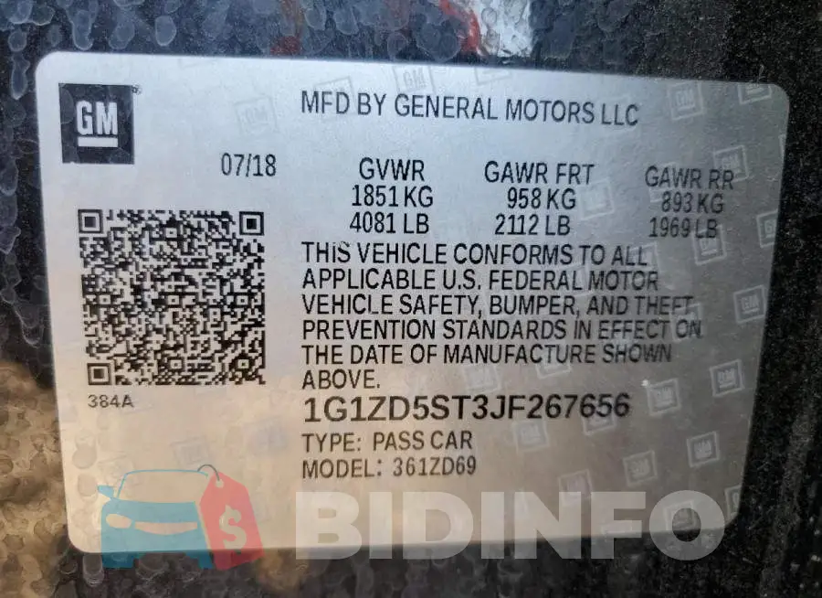 1G1ZD5ST3JF267656 Photo# 12