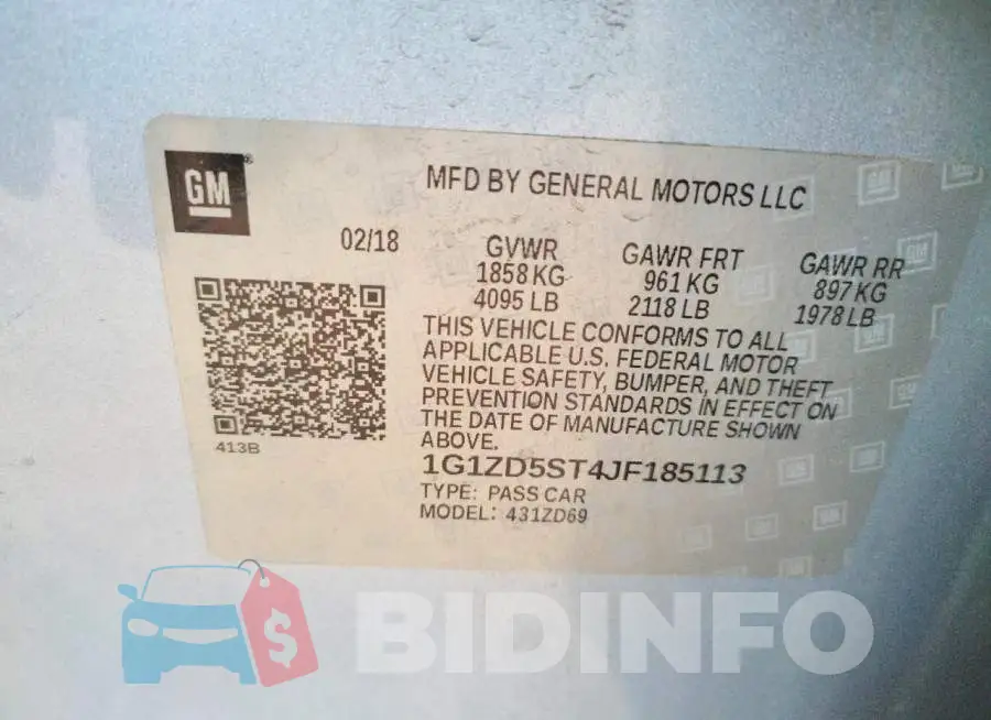 1G1ZD5ST4JF185113 Photo# 12