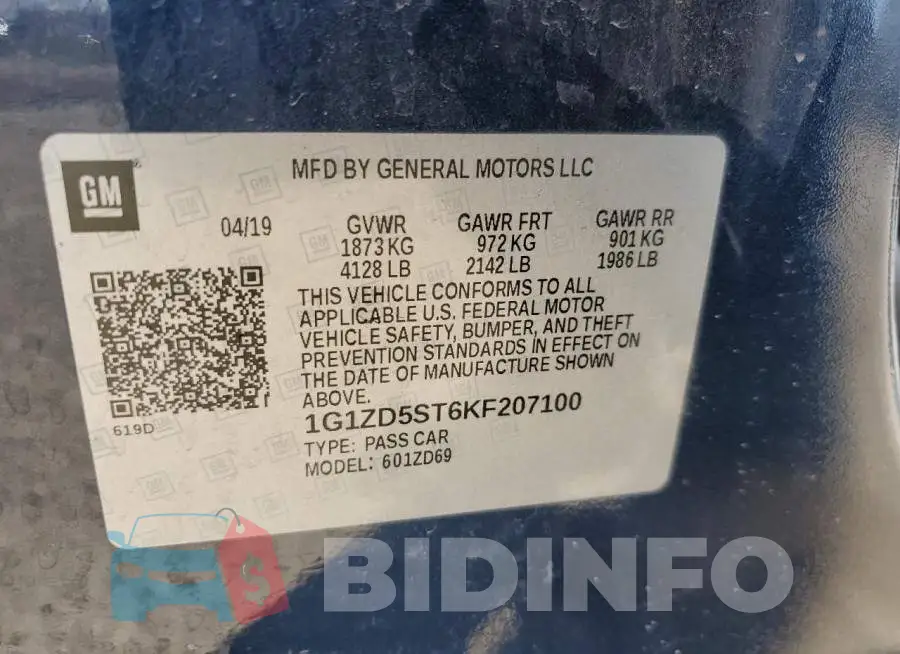 1G1ZD5ST6KF207100 Photo# 13