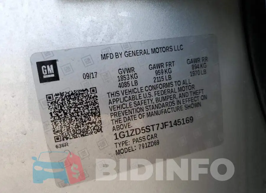 1G1ZD5ST7JF145169 Photo# 12