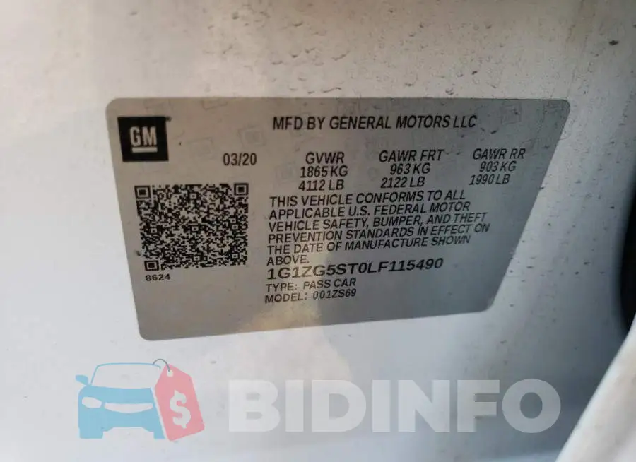 1G1ZG5ST0LF115490 Photo# 12