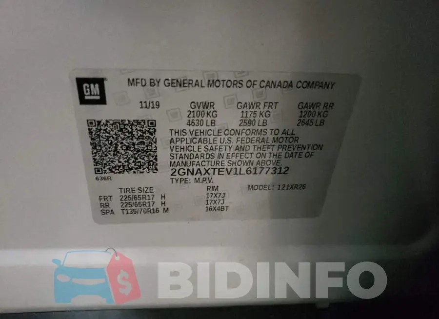 2GNAXTEV1L6177312 Photo# 13