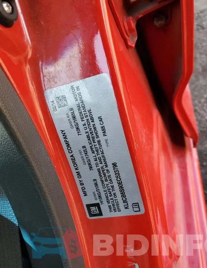KL8CB6S90EC523796 Photo# 12