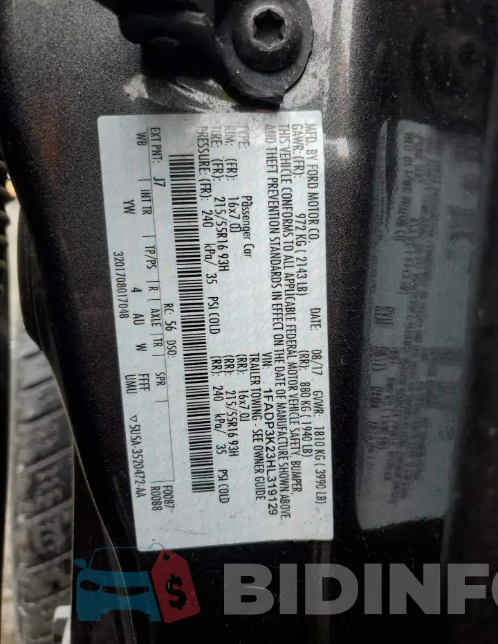 1FADP3K23HL319129 Photo# 13