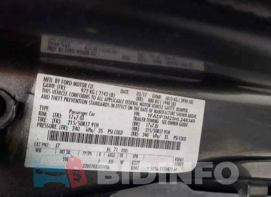 1FADP3M25HL248349 Photo# 12