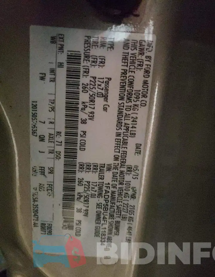 1FADP5BU4FL118334 Photo# 12