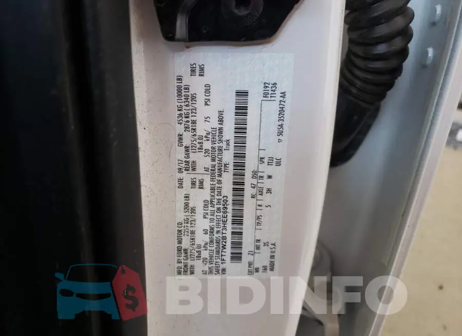 1FT7W2BT3HEE69503 Photo# 12