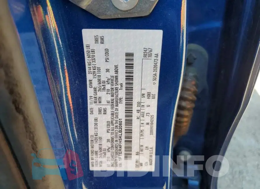 1FTER4FH5KLB20801 Photo# 12