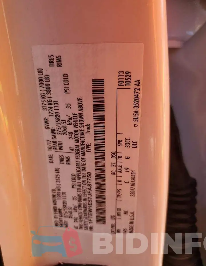 1FTEW1E57JFA87750 Photo# 12