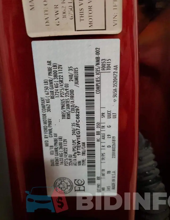 1FTEW1EG7JFC68297 Photo# 12