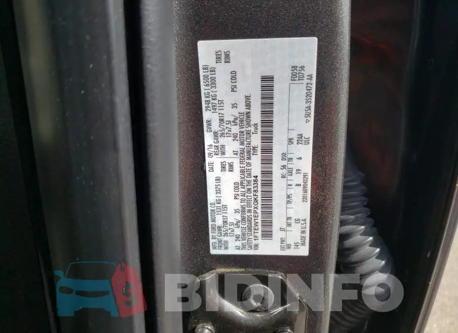 1FTEW1EPXGKF83384 Photo# 12