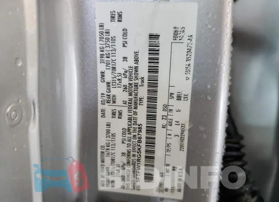 1FTFW1RG5KFB67985 Photo# 12