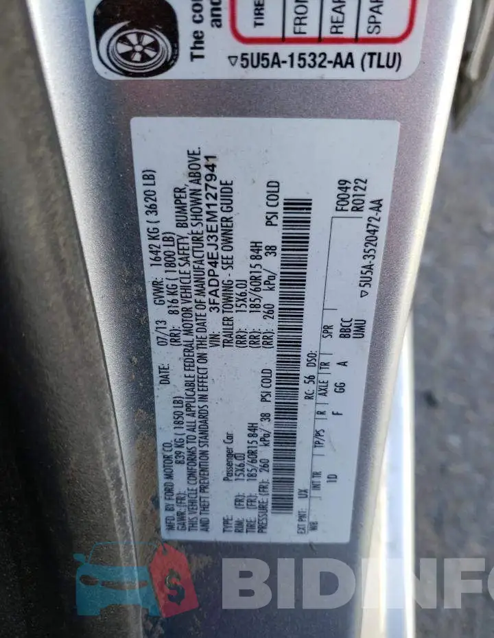 3FADP4EJ3EM127941 Photo# 12