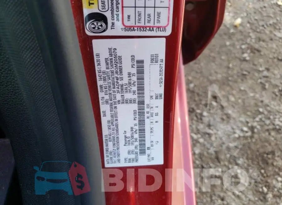 3FADP4FJ8GM205079 Photo# 12