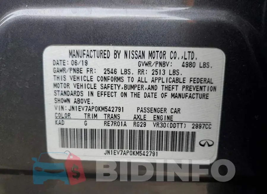 JN1EV7AP0KM542791 Photo# 12
