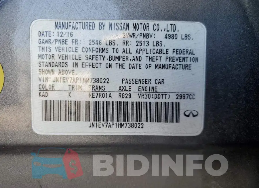 JN1EV7AP1HM738022 Photo# 13