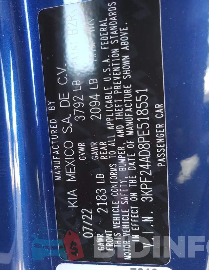 3KPF24AD8PE518551 Photo# 10