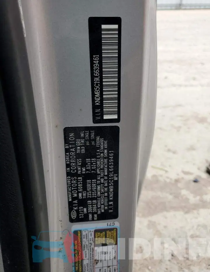 KNDMB5C19L6639461 Photo# 14