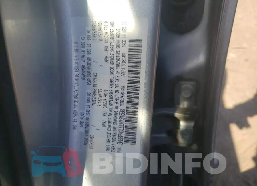 3MZBPACL5LM131598 Photo# 12